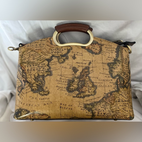 PATRICIA NASH Handbags - PATRICIA NASH … WOMENS VINTAGE EUROPEAN VALETTA MAP HANDBAG